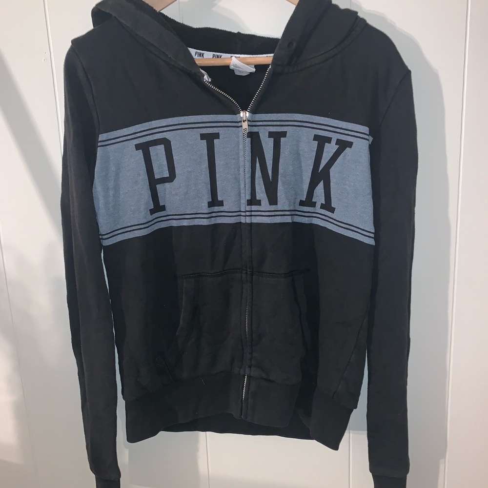 pink zip up jacket